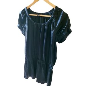 Banana Republic Navy Blue Silk Dress Size Small